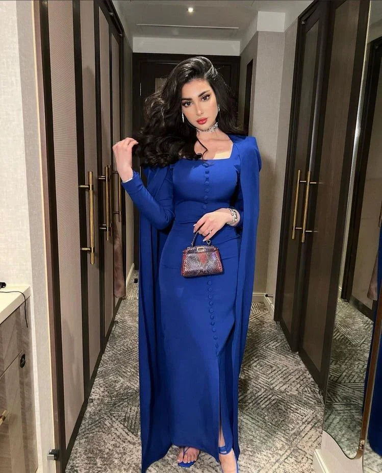 Evening Dress Royal Blue Prom Dresses Sexy Formal Dresses Y4554