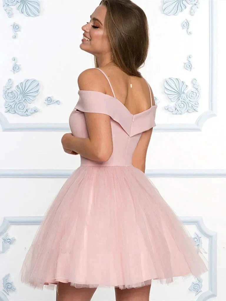 Off the Shoulder Homecoming Dresses SYH72