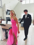 Long Prom Dress Sequin Sleeveless Gown Evening Dresses Y5432