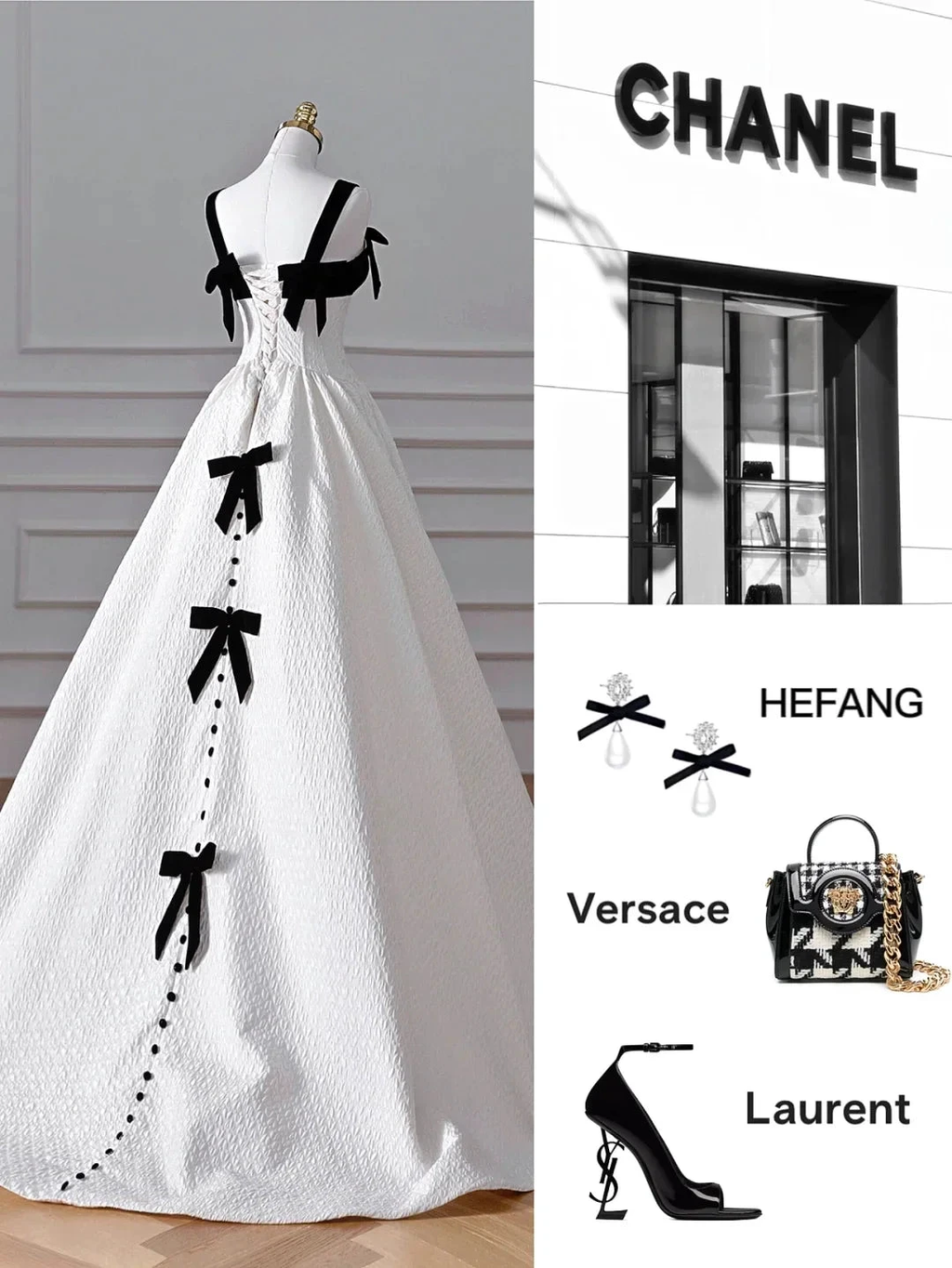 Elegant White Satin A Line Long Prom Dress Evening Dress,Formal Wedding Dress Y8611
