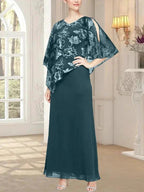 Long Glitter Mesh Dress with Novelty Asymmetric Overlay Bodice