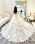 Princess Wedding Dresses For Elegant Women Off the Shoulder Sweetheart Lace Appliques Bridal Gown Ball Gown vestido de noiva