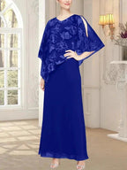 Long Glitter Mesh Dress with Novelty Asymmetric Overlay Bodice
