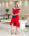 Popular Homecoming Dress Sweetheart Homecoming Dress Off The Shoulder Cheap Short Homecoming Dresses S309