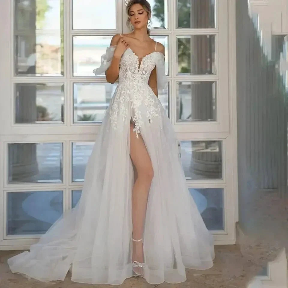 Vestido De Noiva Lace Wedding Dress Robe Princess Mariage Plus Size Bridal Wedding Gowns
