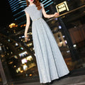 Elegant Sleeveless Slim Waist Evening Party Dresses 2025 New Fashion O-neck Prom Vestidos Sexy Wedding Party Dress