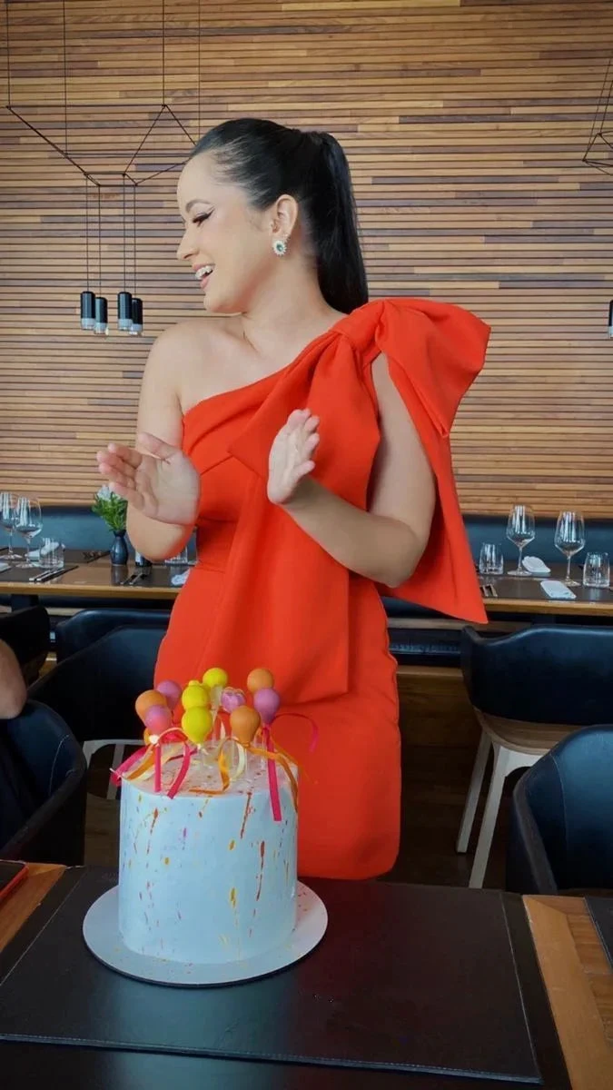 Chic Orange Homecoming Dress 18th Birthday Party Dress Y2716