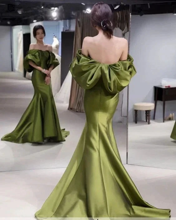 Emerald Evening Dress Women's Party Dress Off Shoulder Sexy Bodycon Dress Evening Club Birthday Dress Y4047