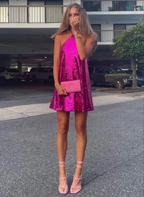 A-line Sequins Homecoming Dress Party Dress Y2330