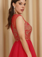 A-Line Lace Appliques Sweetheart Short Evening Dresses
