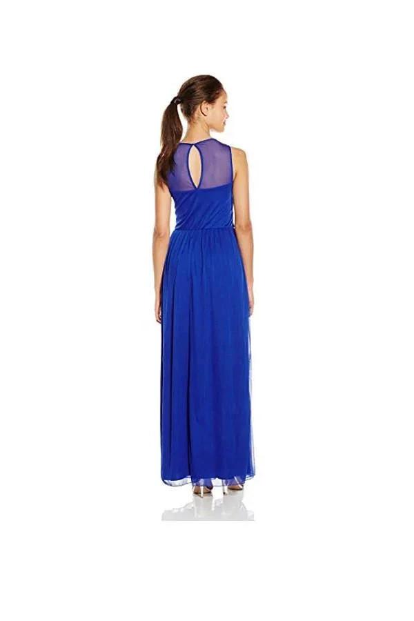 A-line Royal Blue Beading Long Prom Dress Evening Dress PG270