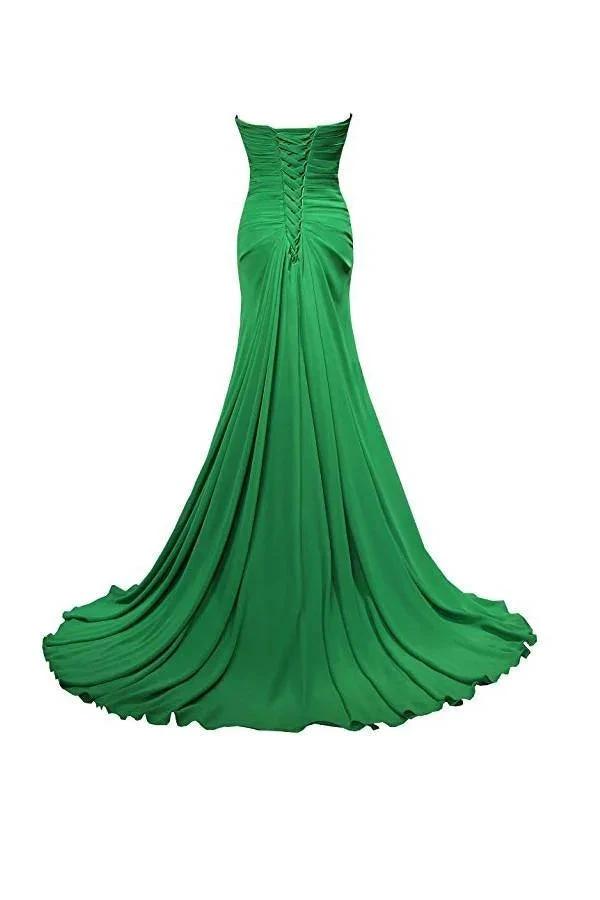 A-line Sweetheart Floor Length Chiffon Bridesmaid Dresses BD021
