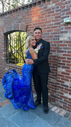 Elegant Royal Blue Mermaid Prom Dress,Charming Royal Blue Evening Dress  Y1831