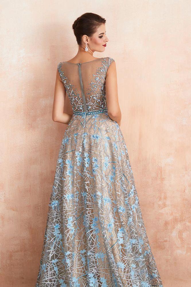 Amazing Sleeveless aline Evening Swing Dress Floral Wedding Party Dress