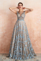 Amazing Sleeveless aline Evening Swing Dress Floral Wedding Party Dress