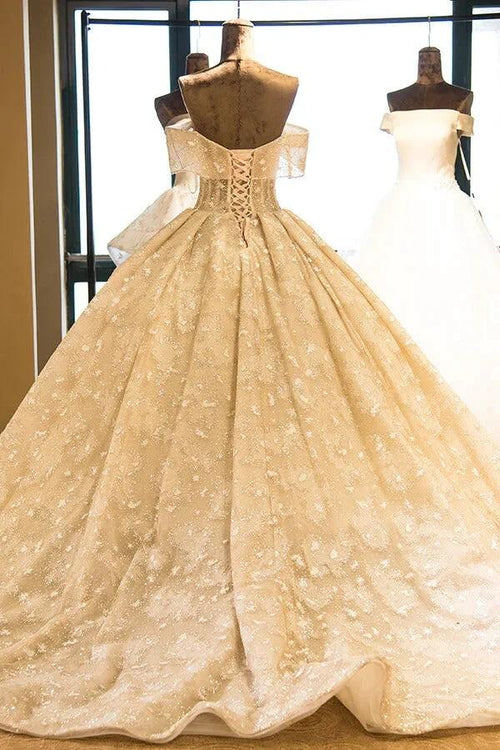 Amazing Strapless Cap sleeves Lace appliques Wedding Dress