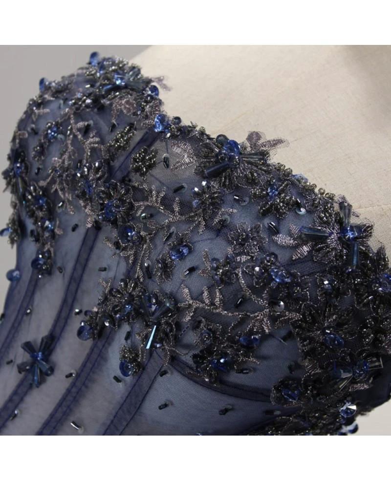 Ball Gown Strapless Short Tulle Homecoming Dress With Beading  PG139
