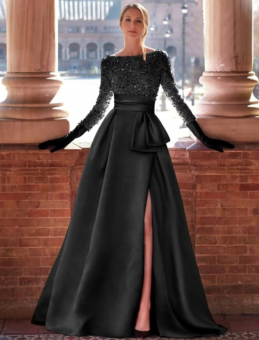 gold formal gowns gold dress high slit evening gown