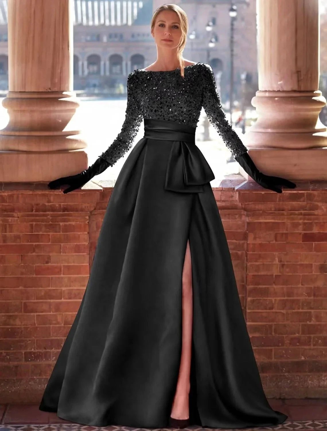 gold formal gowns gold dress high slit evening gown
