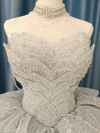 Frost Crystal Petal Ballgown