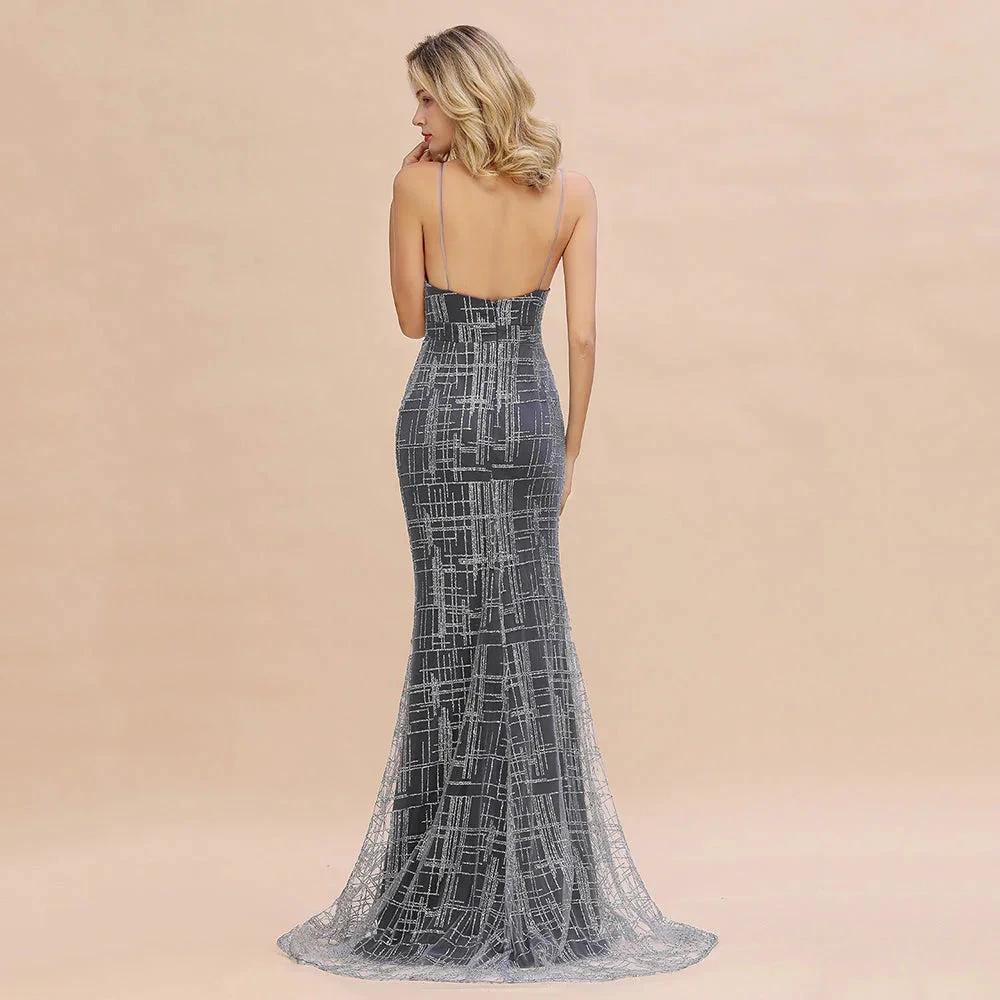 Elegant Mermaid Sleeveless Long Evening Dress