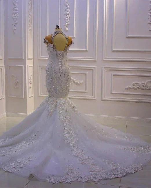 Extravagant wedding dresses mermaid | Wedding dress with lace