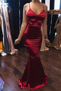 Eye-catching Long Mermaid V-neck Backless Prom Dress