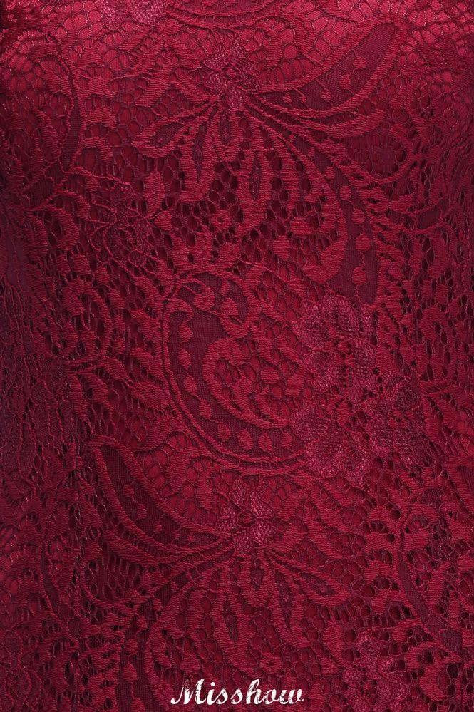 Halter Mermaid Evening Dress Floor Length Lace Burgundy Bridesmaid Dresses