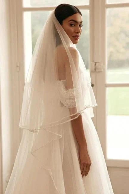Luxury long sleeves a-line Off-the-shoulder Wedding dresses sequined