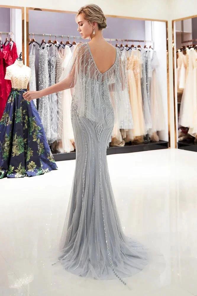 Mermaid Sweetheart Illusion Neckline Sequins Beading Evening Dresses