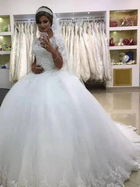 Modern wedding dresses with lace | Princess Wedding Dresses