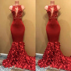 Modest Mermaid Sleeveless Prom Dress