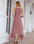 Sunnderly Chiffon Plus Size Mother of Bride Dresses with Jacket Formal Dresses for Wedding SY28073