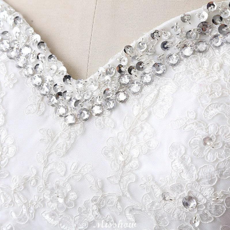 Princess Sweetheart Tulle Wedding Dress With Lace