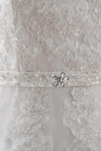 Princess V-Neck Tulle New Arrival Wedding Dress With Lace