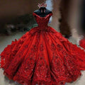 Off the shoulder ball gown charming prom dress S26633