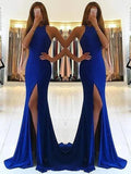 Sheath Halter Sleeveless With Ruffles Jersey Prom Dresses