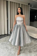 Sparkly Sleeveless A-line Sequined Prom Dress