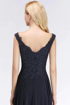 Stylish Straps Aline Beading Evening Maxi Dress Sleeveless V-Neck Wedding Guest Dress