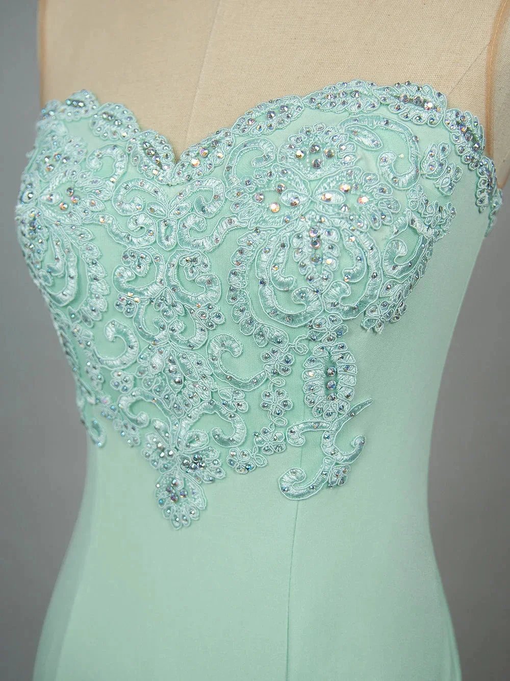Sweetheart Floral Lace Tulle Mermaid Long Prom dress