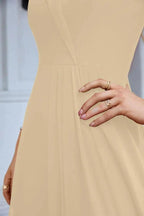 Women's thin strap off the shoulder bridesmaid mopping the floor evening dress 28093